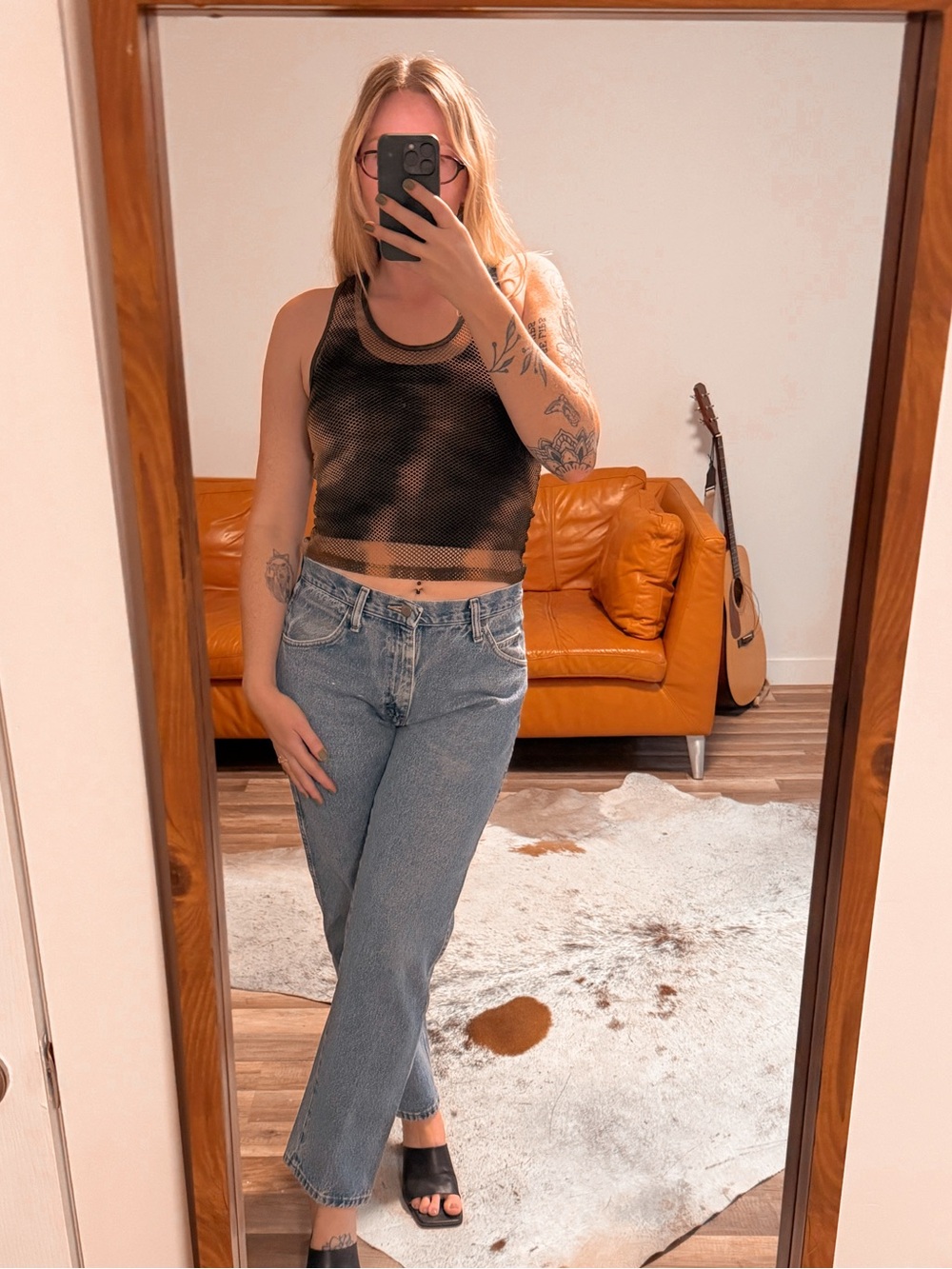 Vintage Le Chateau Mesh Top